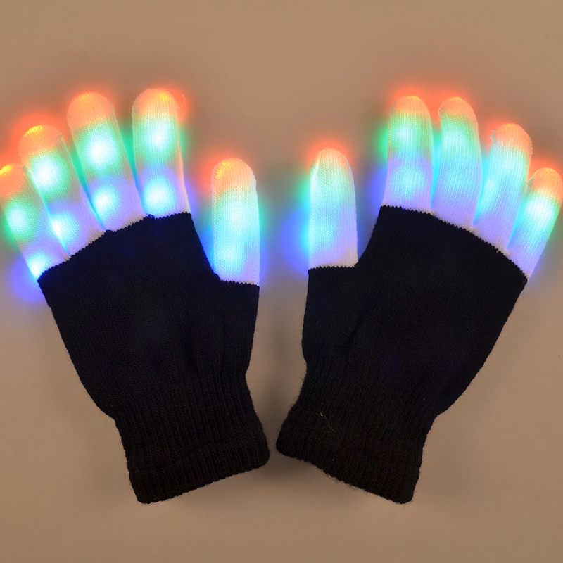 LED Finger Light Up Gloves