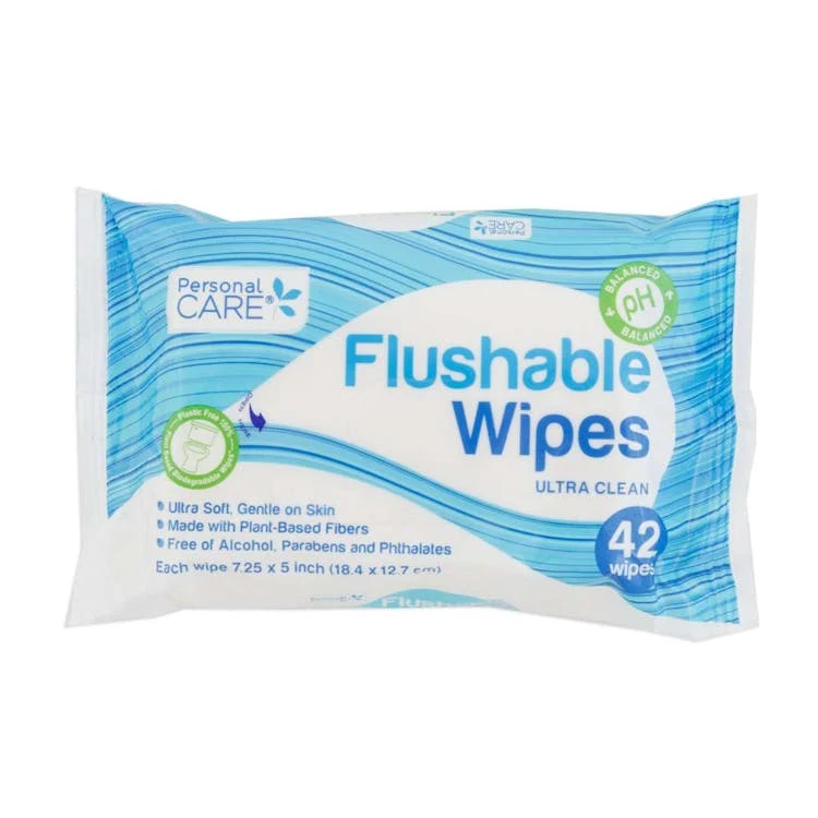 Flushable Wipes - 42 Count 1