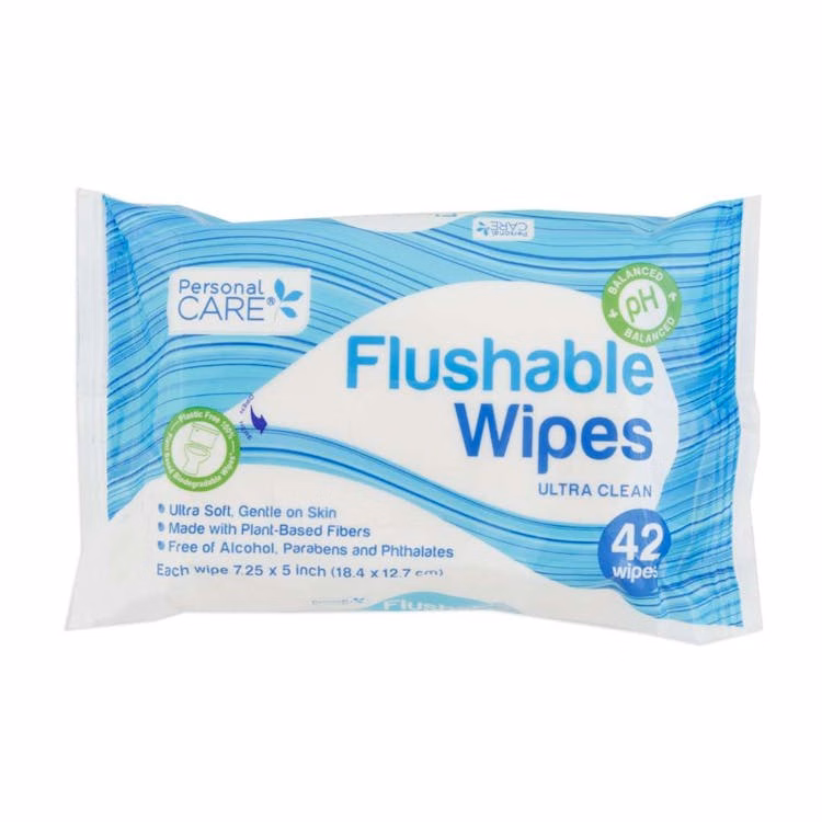 Flushable Wipes - 42 Count