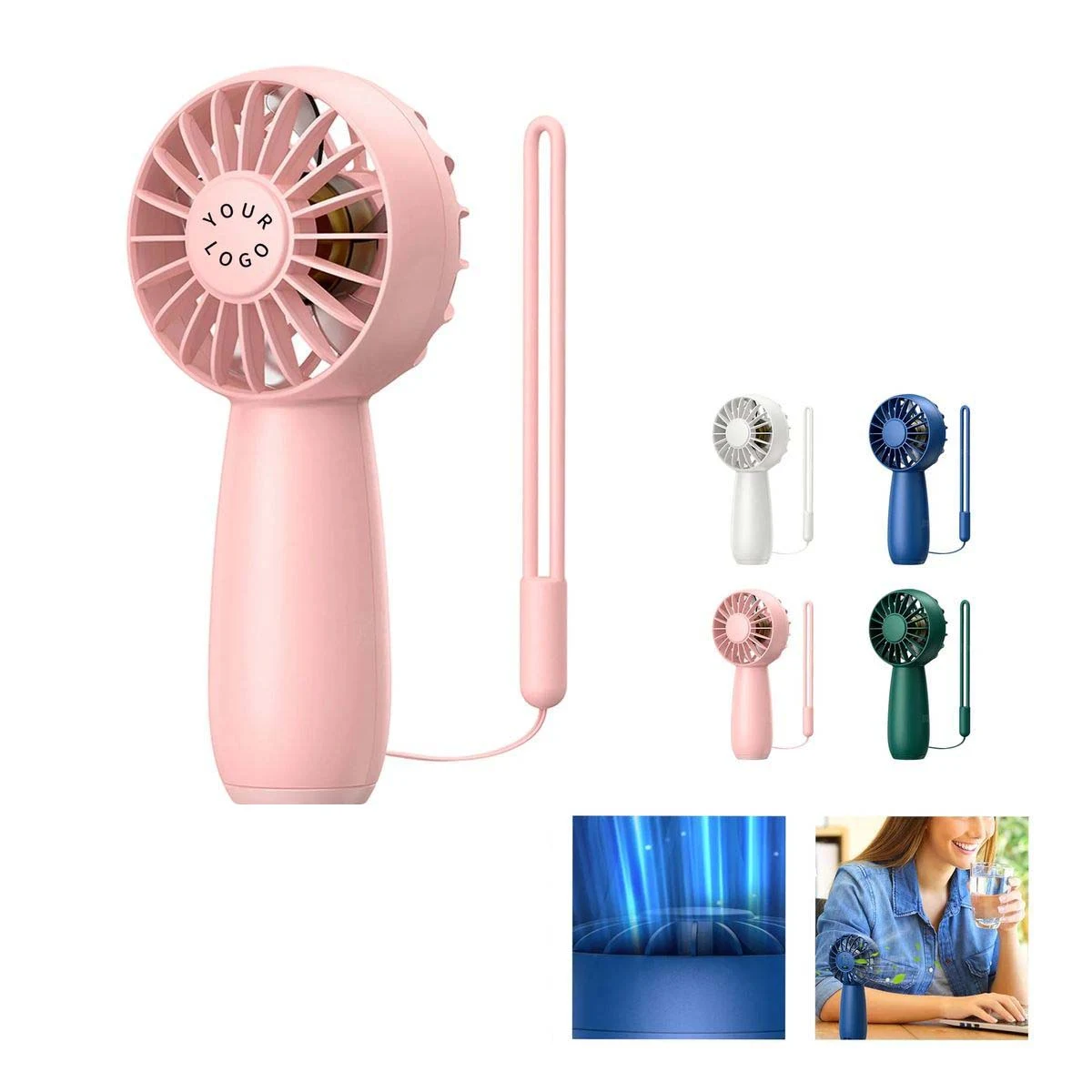 Rechargeable Mini Fan with Quiet and Strong Airflow 1