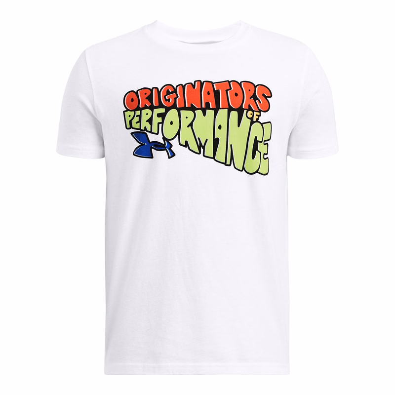UA BTS Cartoon Wordmark Boys' Short Sleeve