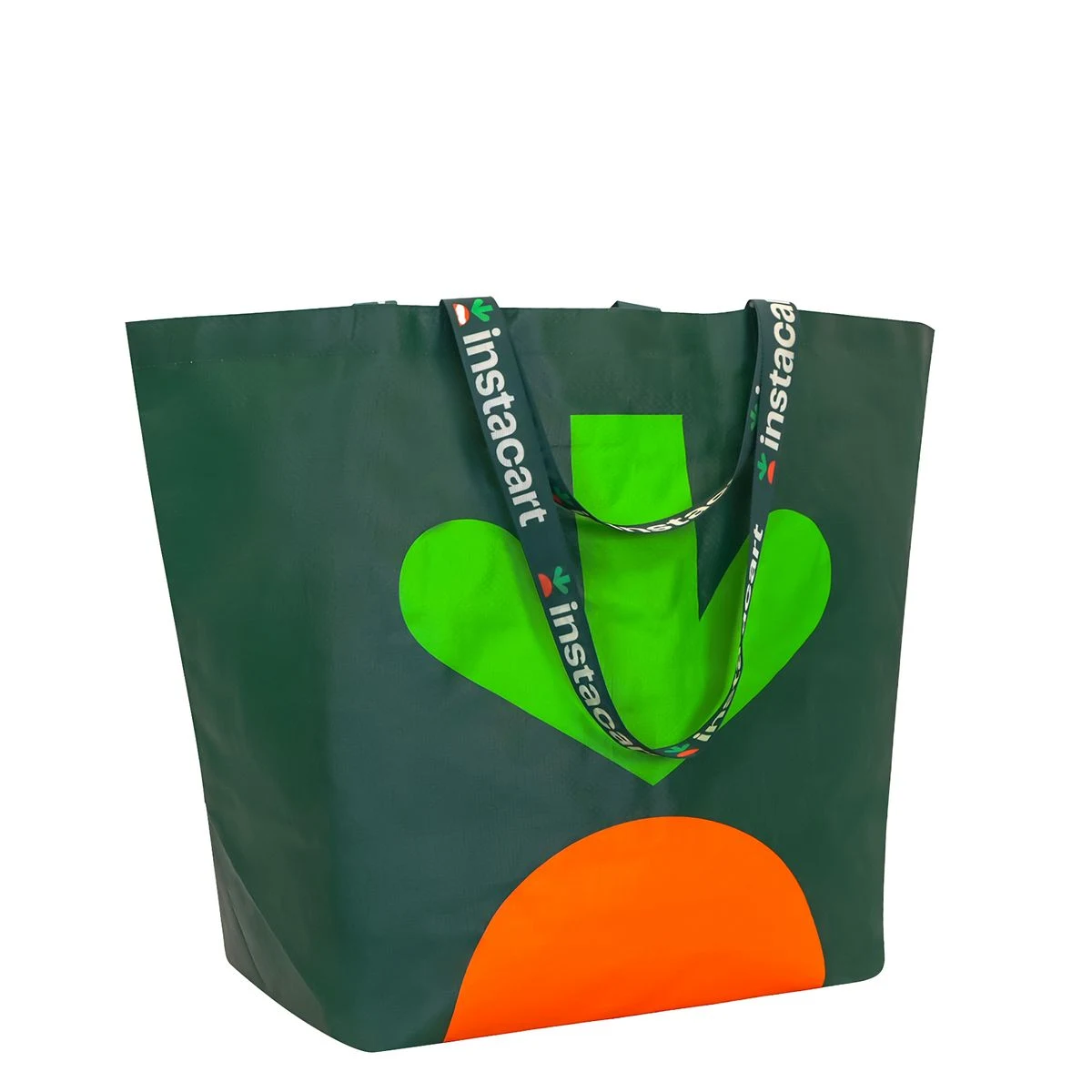 Iconic IKEA-Style Shopping Bag with Two Sets Full-Color Logo Woven Handles 25x18x10 1