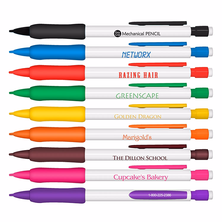 Mechanical Pencil with White Barrel - Refillable