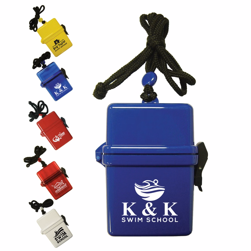 Waterproof Swim Box w/ Breakaway Neck Tote