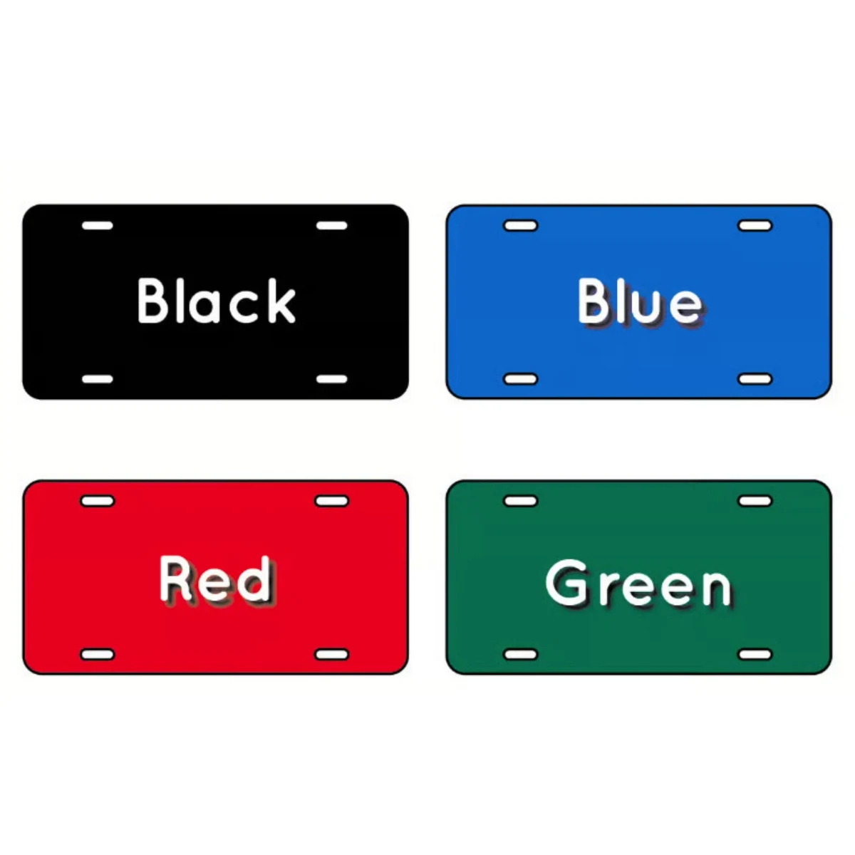 License Plate Aluminum - 100% MADE IN THE USA 1