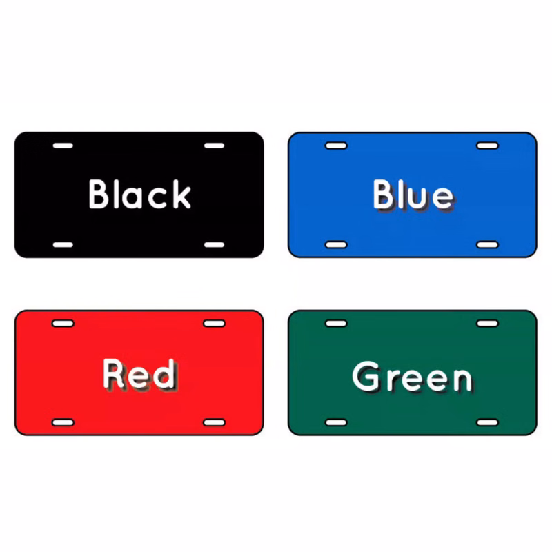 License Plate Aluminum - 100% MADE IN THE USA