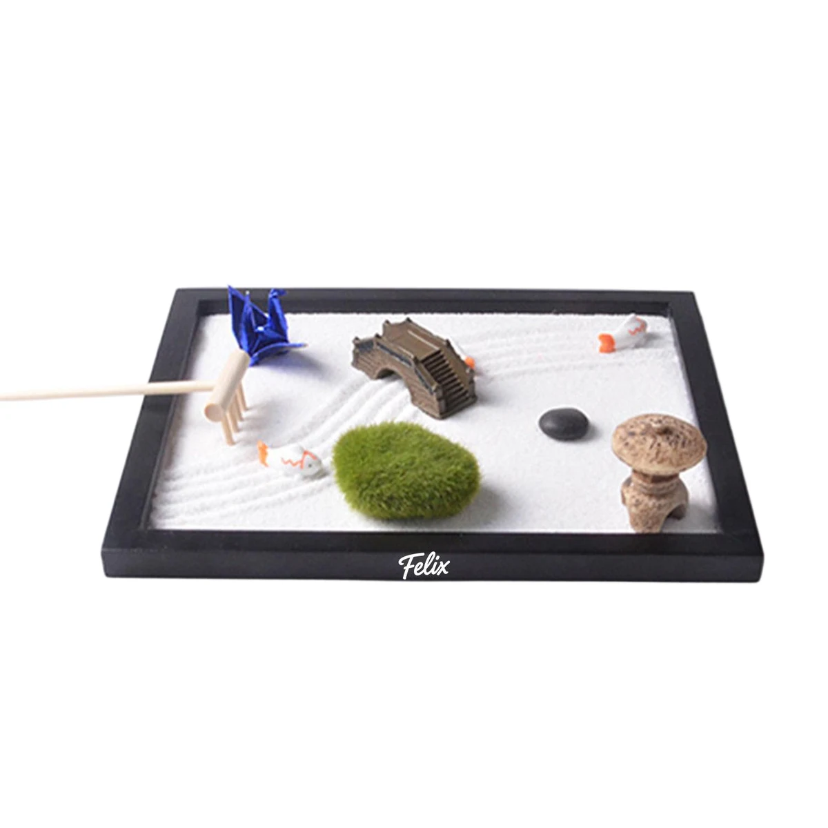 DIY Mini Zen Garden Desk Decor Miniature Kit 1
