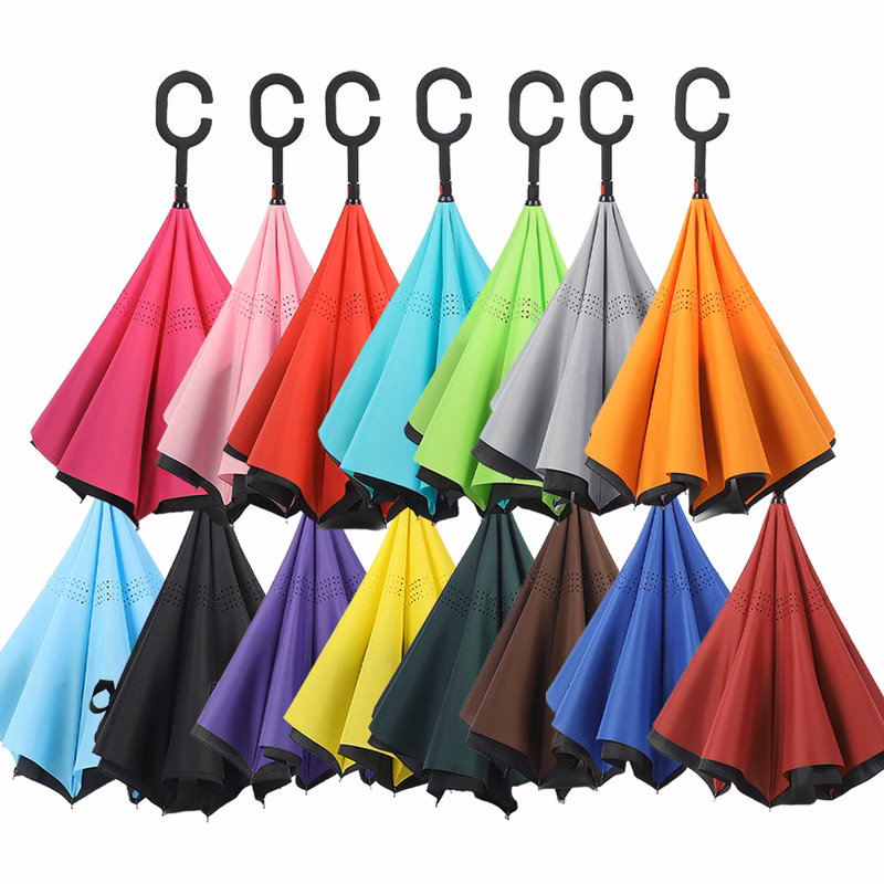 Inverted C-Handle Reverse Large Double Umbrella