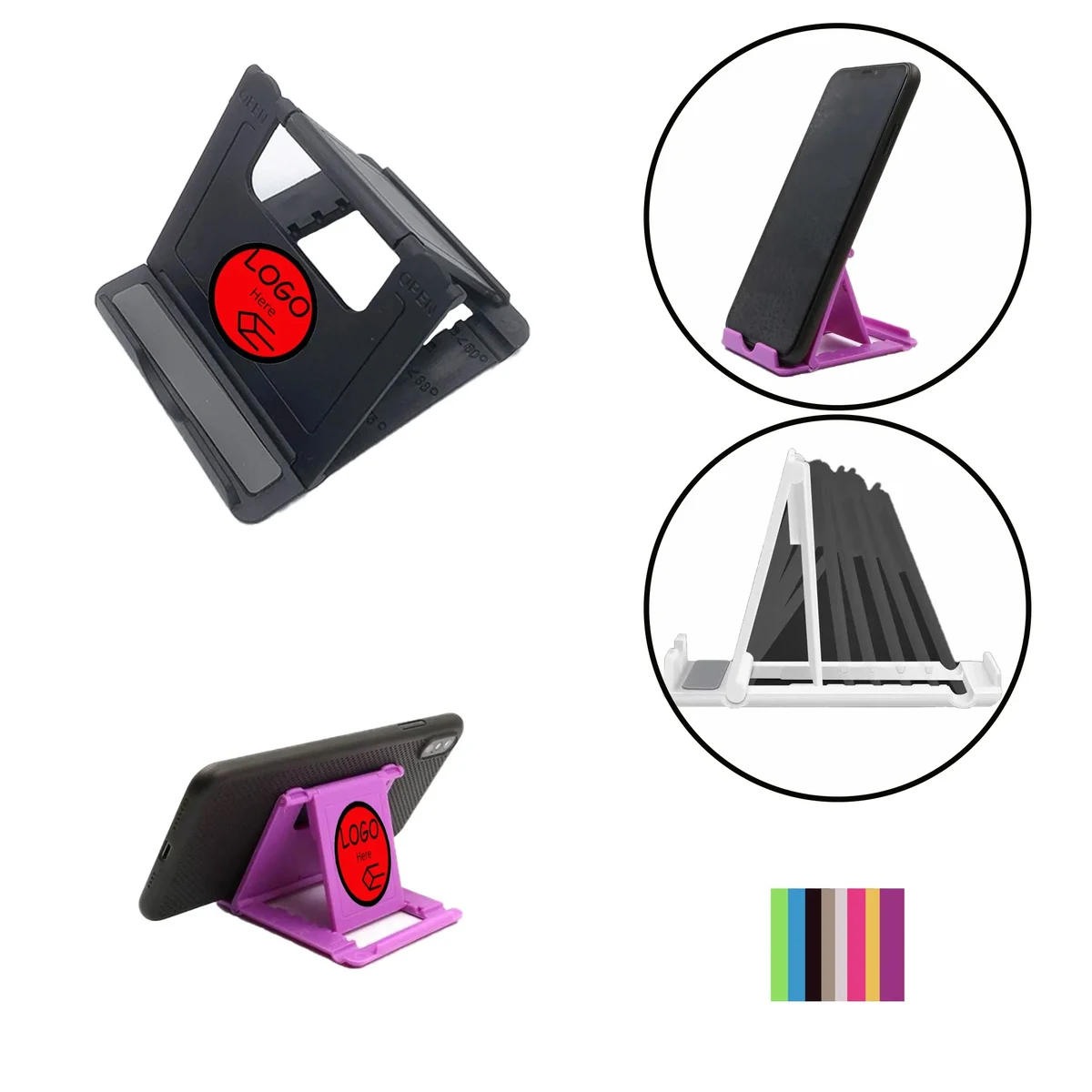 ABS Foldable Desktop Cell Phone Holder 1