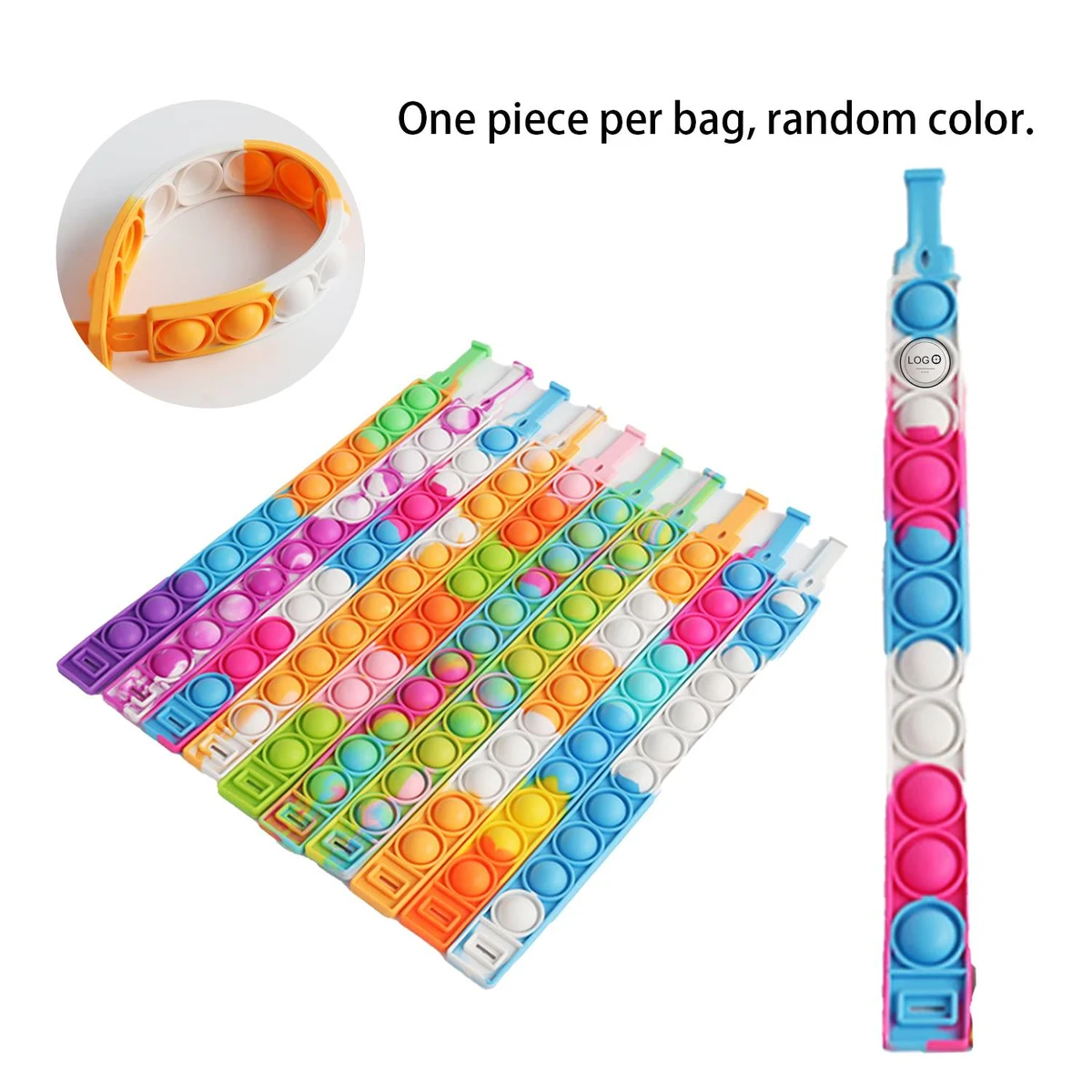Silicone Pop Fidget Wristband 1