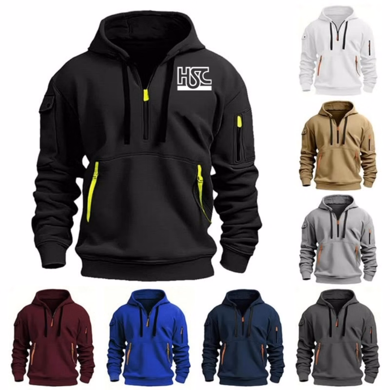 Quarter Zip Pullover With Pockets