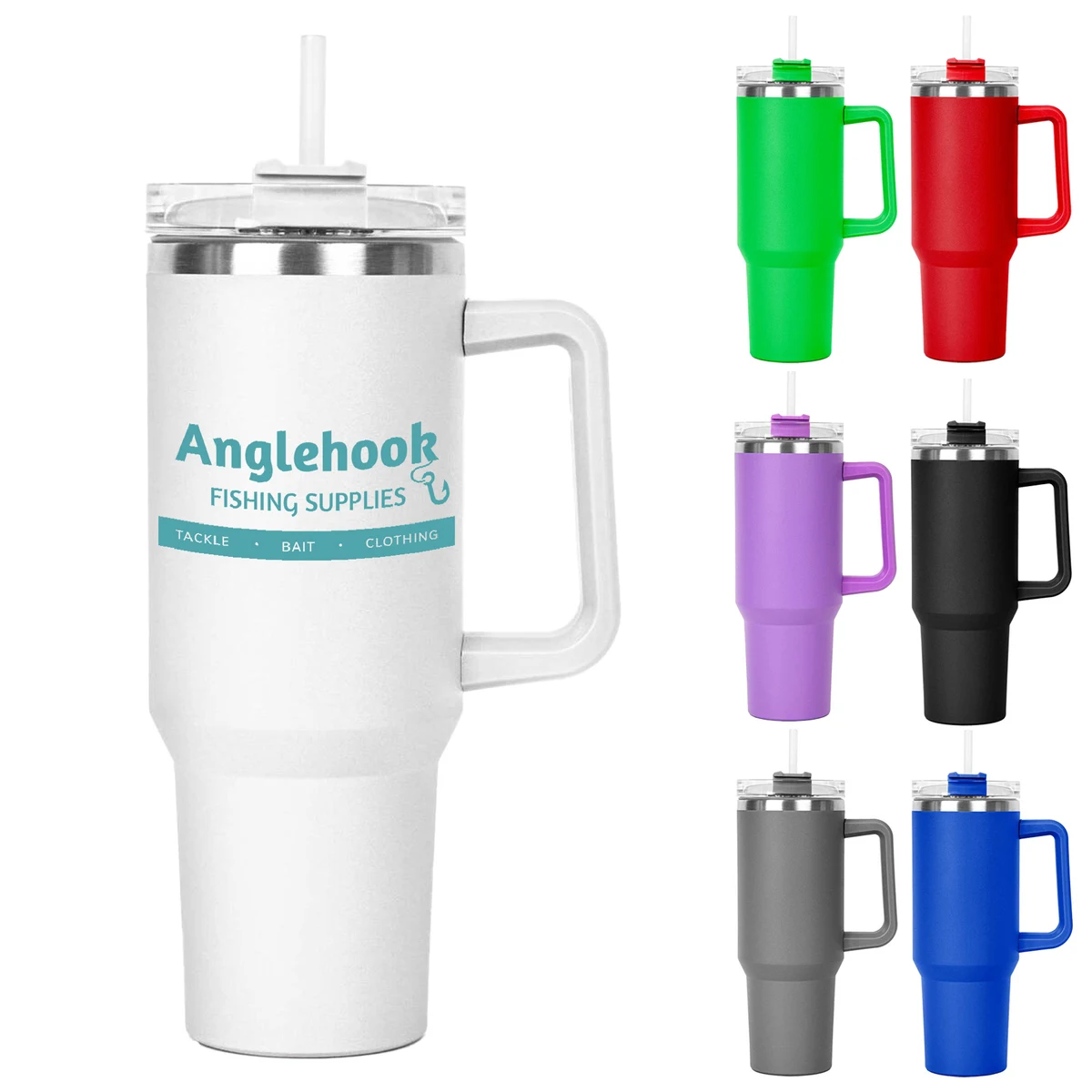 Fortress 40 oz. Double Wall Stainless Steel Mug w/ Handle 1
