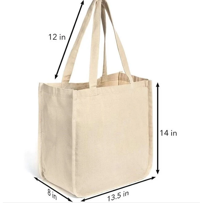 natural cotton tote, custom tote bag with logo imprint 1
