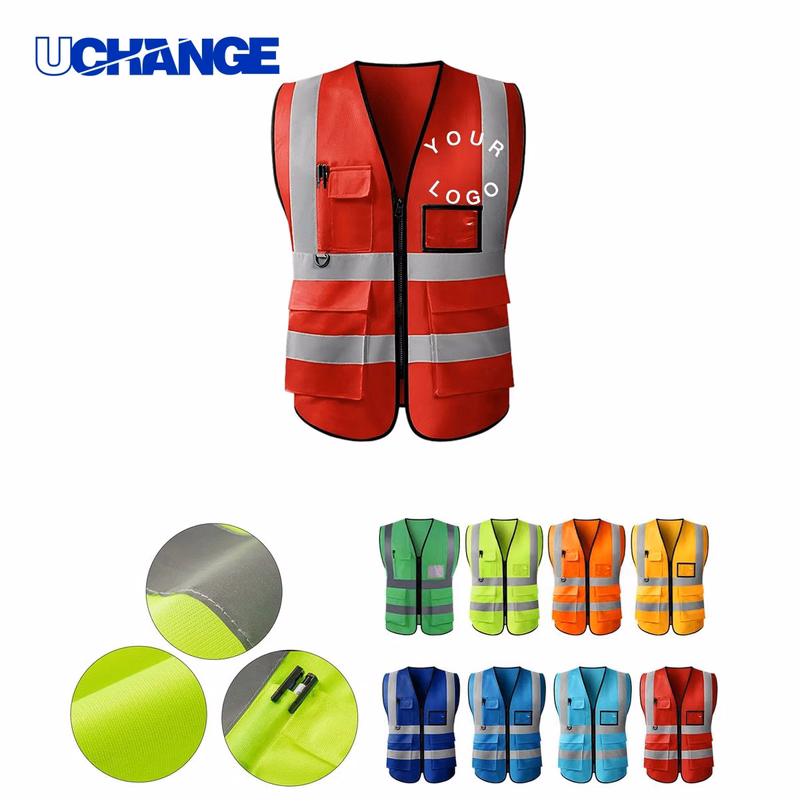 Reflective Work Vest for Road and Utility Crews