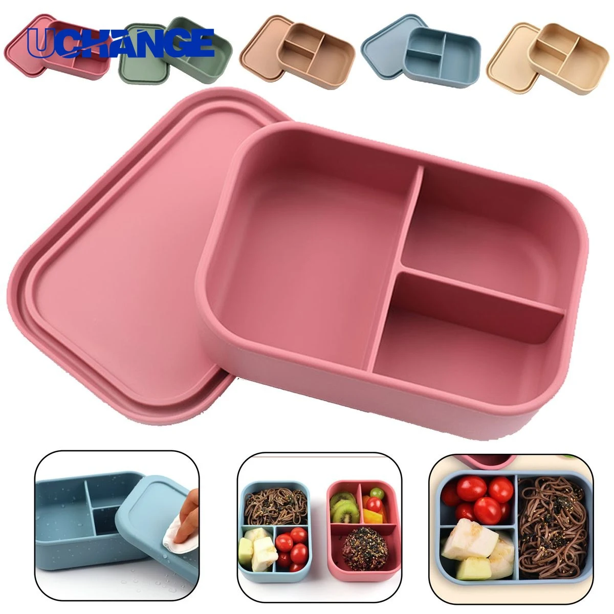 Portable Silicone Leak Proof Lunch Box 1