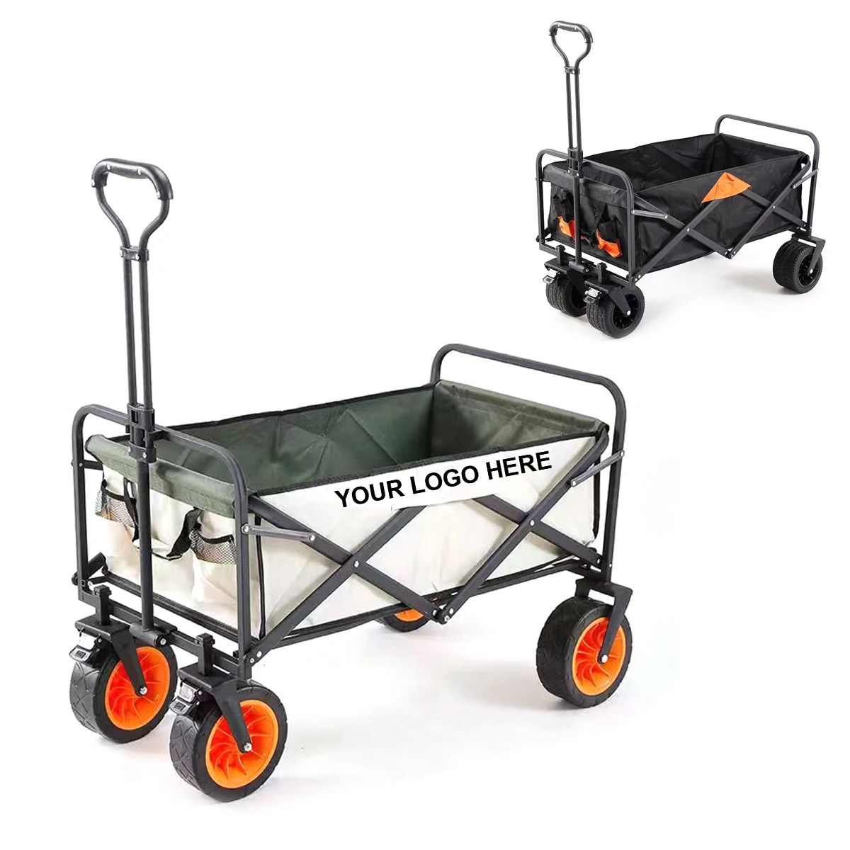 Folding Outdoor Utility Wagon Cart With Wheels 1