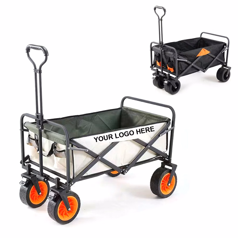 Folding Outdoor Utility Wagon Cart With Wheels