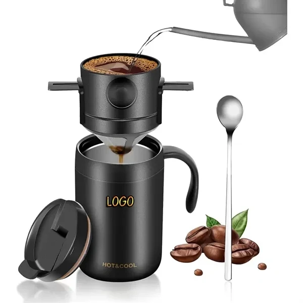 16oz Camping Pour Over Coffee Set for Outdoor, Fitness and Travel 1