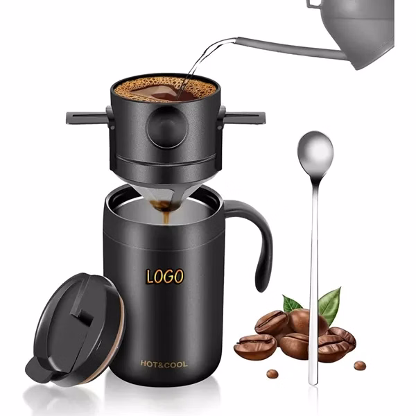 16oz Camping Pour Over Coffee Set for Outdoor, Fitness and Travel