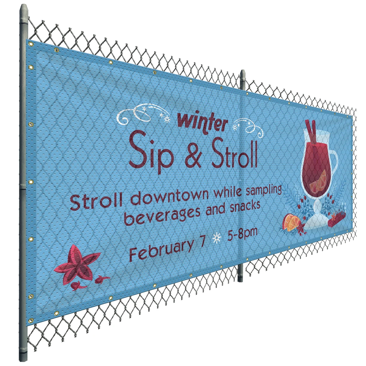 5' x 12' Polyester Mesh Banner 1