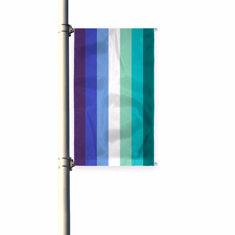 3'x8' Gay Men Pleated Light Post Banner