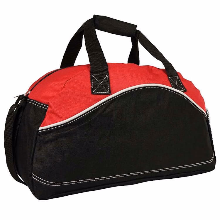 Sky Duffel Bags Black/Red 17.5"