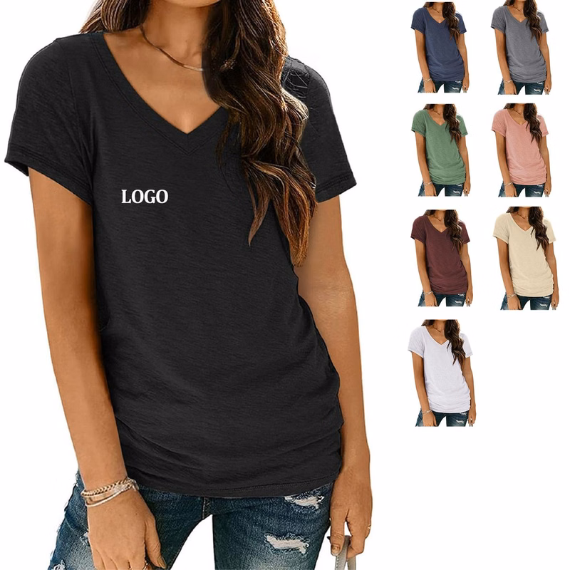 T Shirts Short Sleeve V Neck Tees for Women