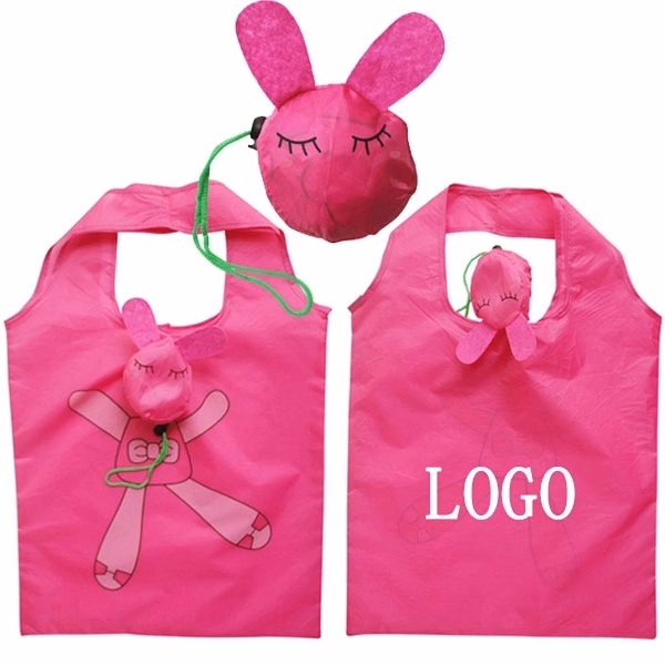 Rabbit Polyester Foldable Shopping Bag