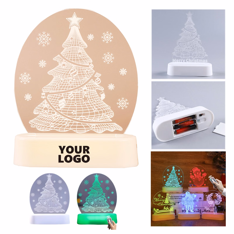 Color Remote Control Christmas LED Night Light