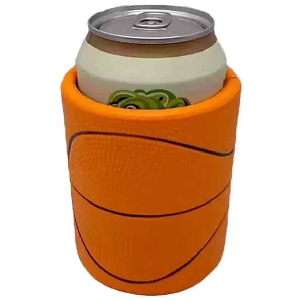 Custom Silicone Basketball Cup Sleeve — Insulated Stress Relief Beverage Promo 1