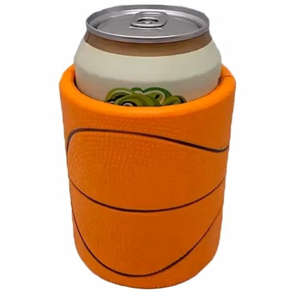 Custom Silicone Basketball Cup Sleeve — Insulated Stress Relief Beverage Promo