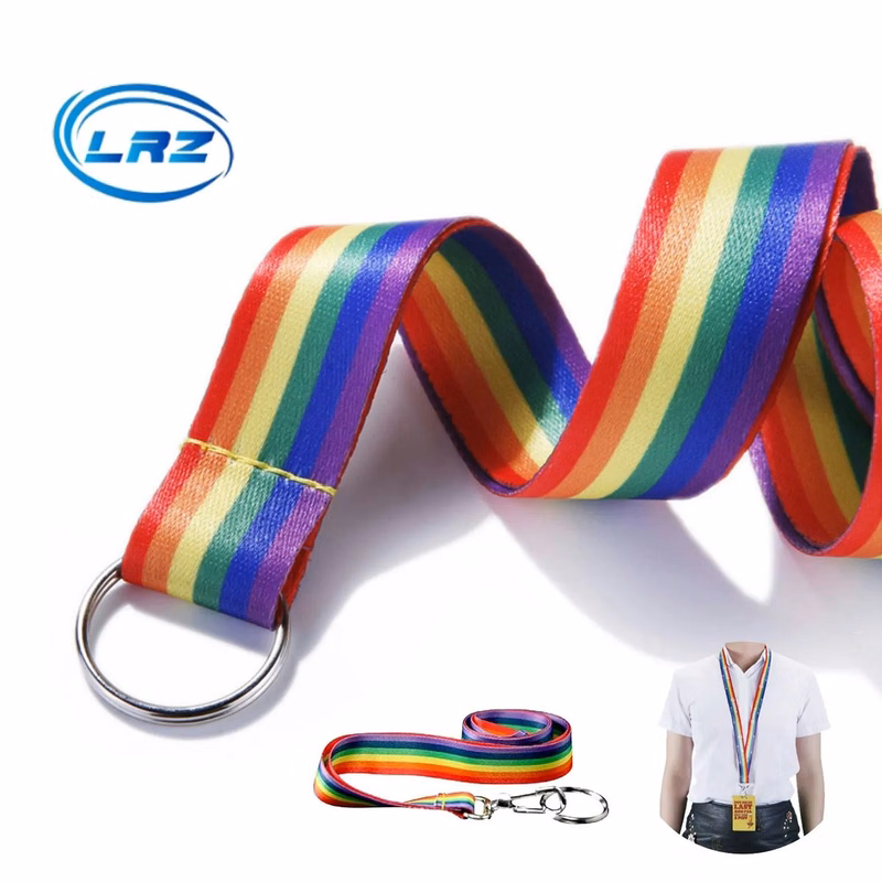 Rainbow Lanyard with Breakaway Clasp