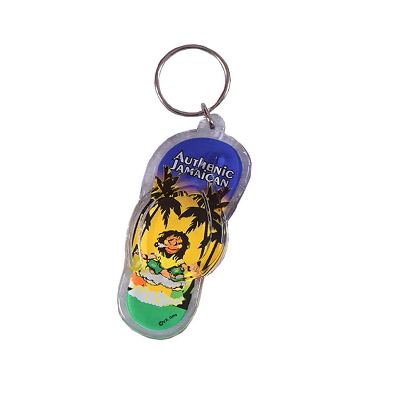Custom Acrylic Flip-Flop Key Ring 1