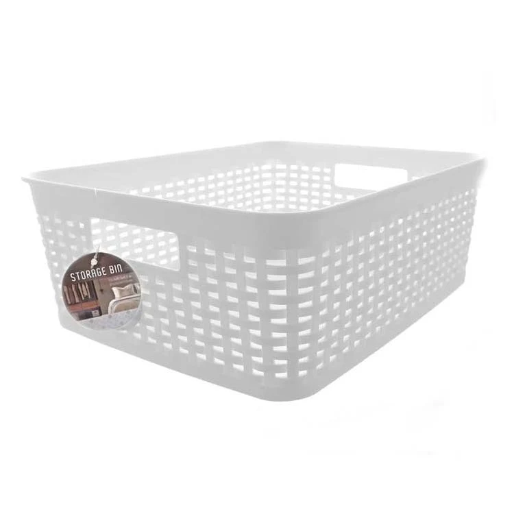 Storage Bins - White 12.2" x 9.3" x 4.5" 1