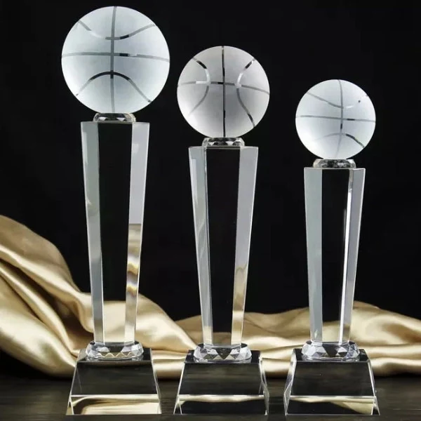 Crystal Basketball Sports Trophy 1