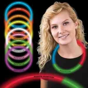 Red Green & Blue 22" Superior Triple Color Light Up Necklace 1
