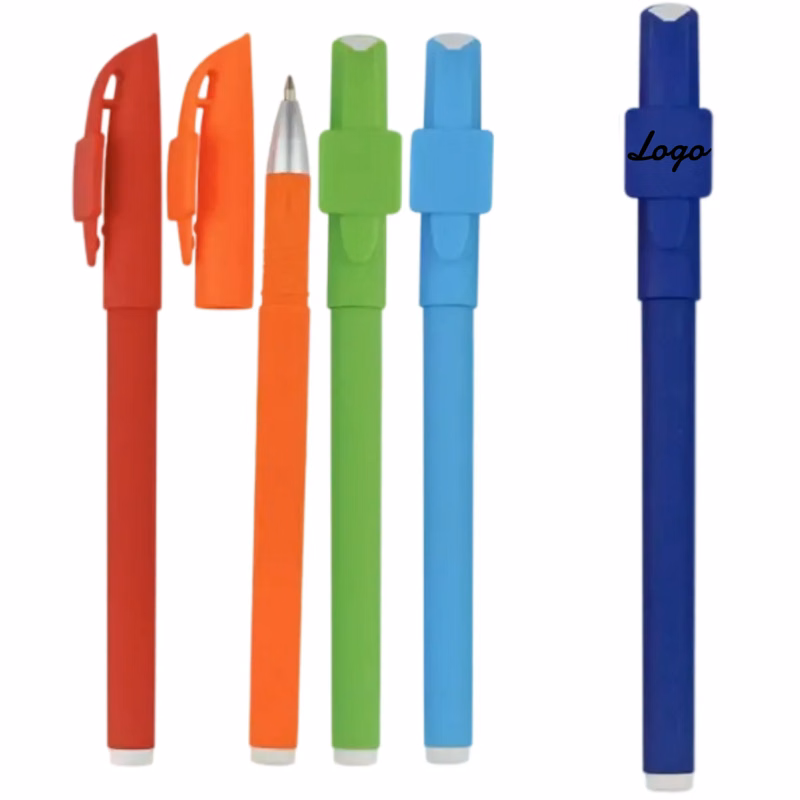 Customizable Square Cap Ballpoint Pens in Bright Colors
