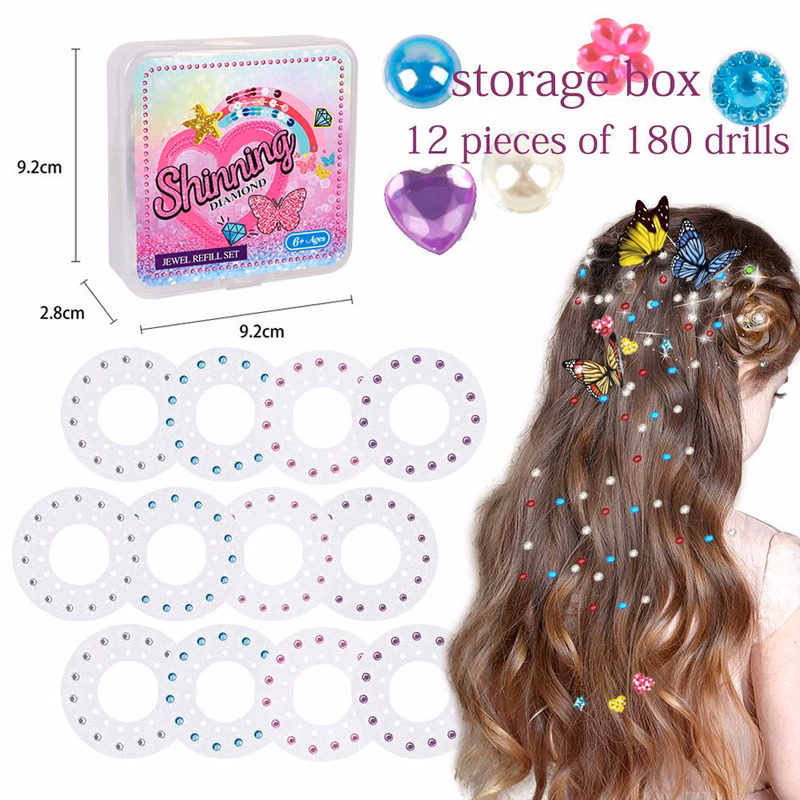 Toy Studded Diamond Stickers
