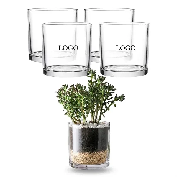 Custom Clear Glass Cylinder Vase — Premium Event & Home Decor Promotional Item 1