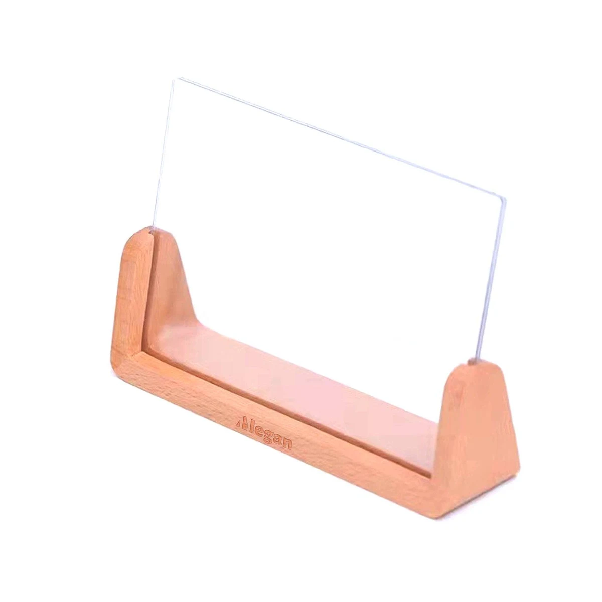 4 "6" Solid Wood Base Transparent Acrylic Photo Frame 1