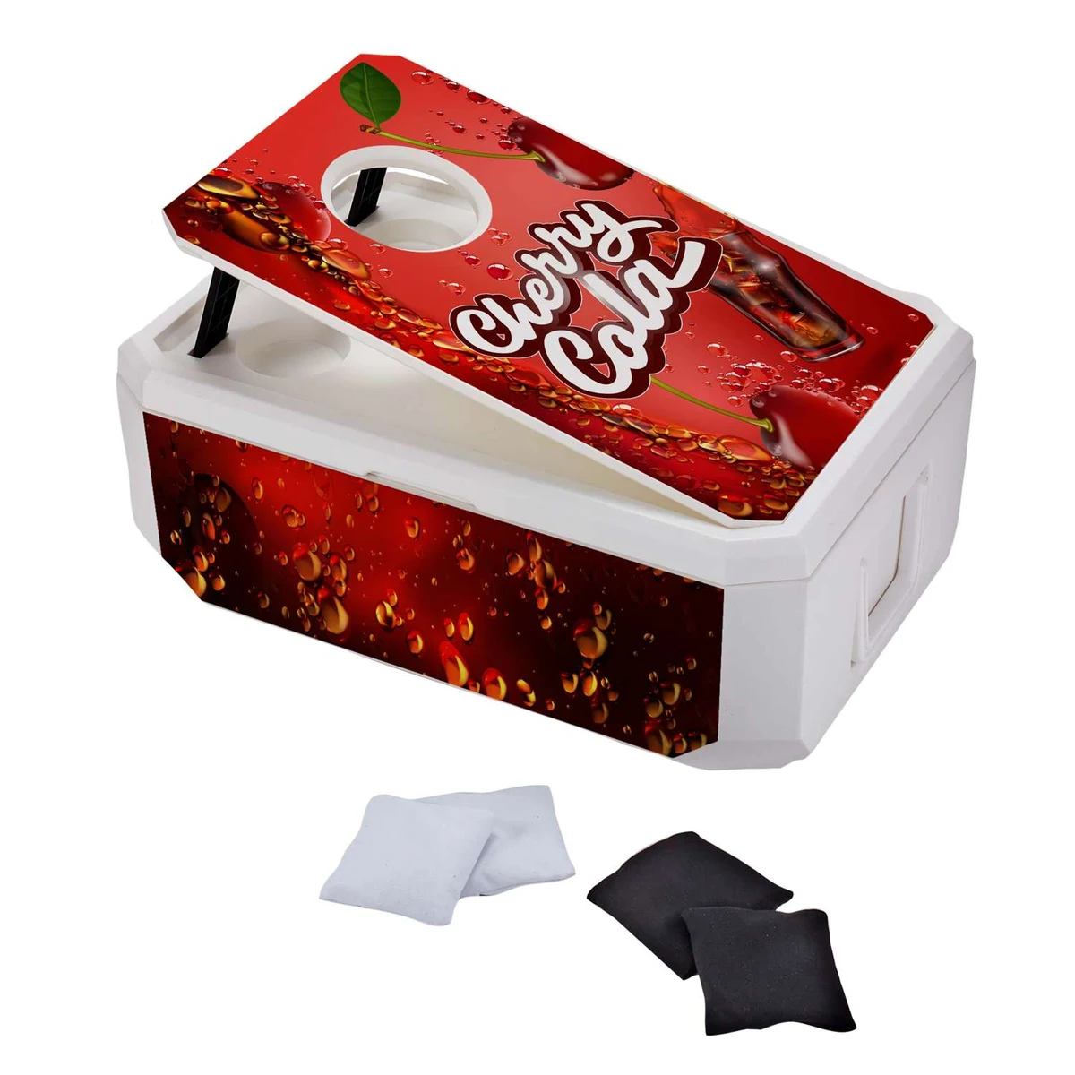Cornhole Cooler, Top and Sides Decal 1
