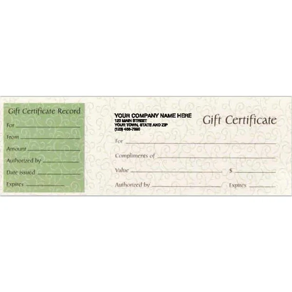 Paradise Green Gift Certificate 1