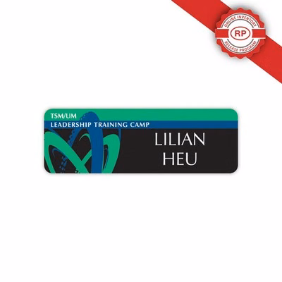 UV Full-Color Name Badge  1" x 3" Spectrum Series (60mil)
