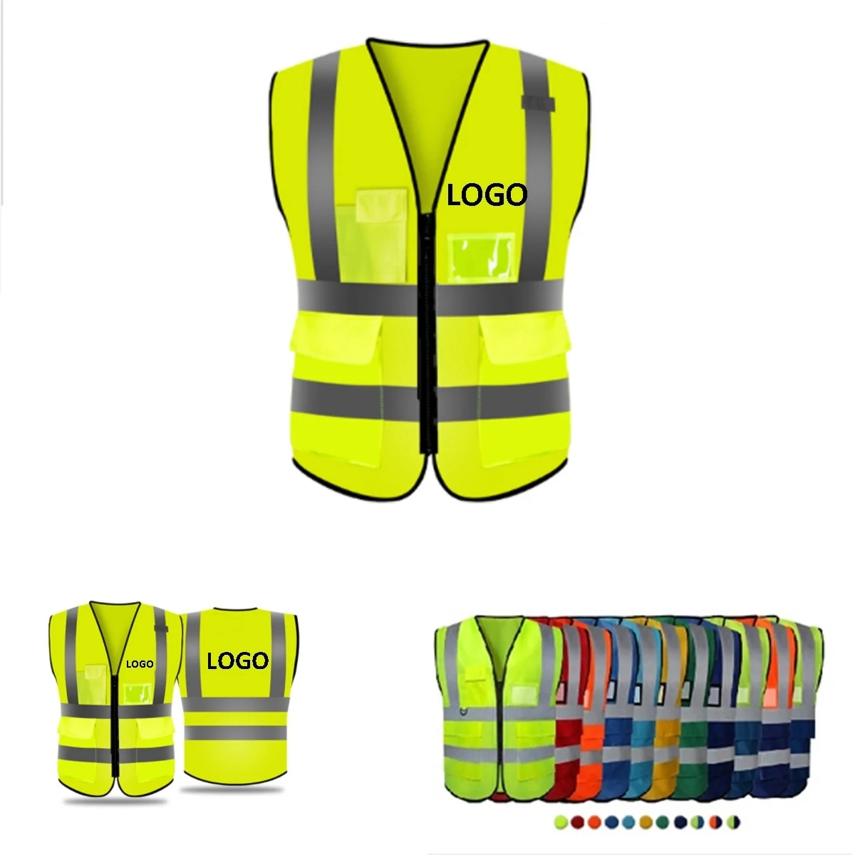 High Visibility Safety Vest with Pockets 1