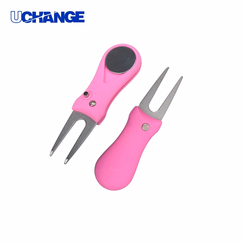 Foldable Golf Divot Tool with Magnetic Ball Marker 2.8 Inch