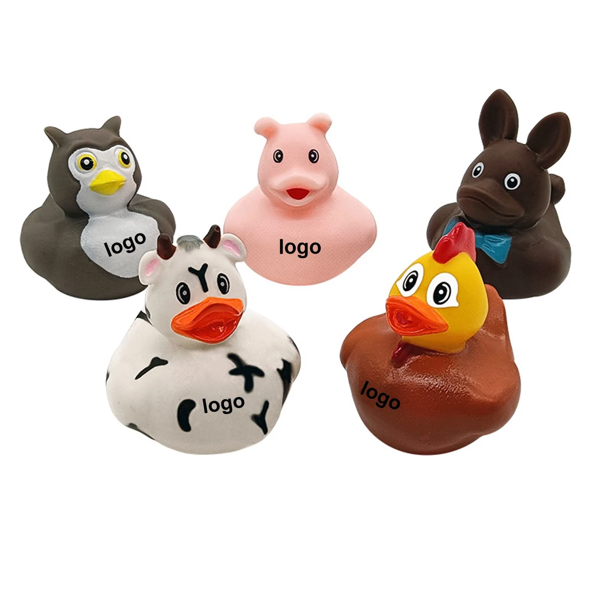 2 inch Animal Shape Rubber Duck 1