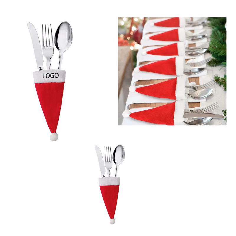 Christmas Knife And Fork Set Wine Bottle Cap