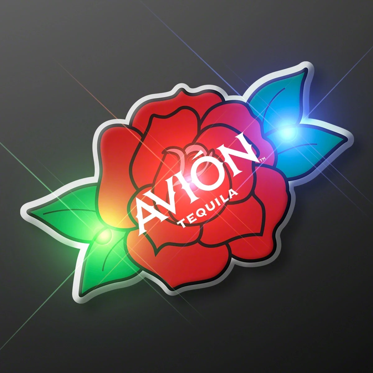 Red Rose LED Body Light Pin 1