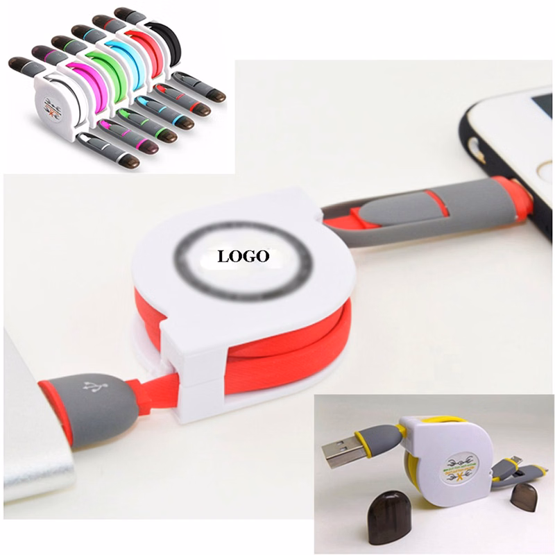 2 In1 USB Retractable Charging Cable