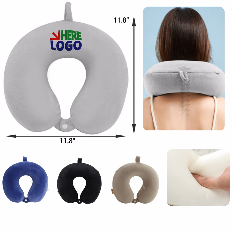 MOQ 50 PCS Travel Memory Foam U Shaped Neck Pillow